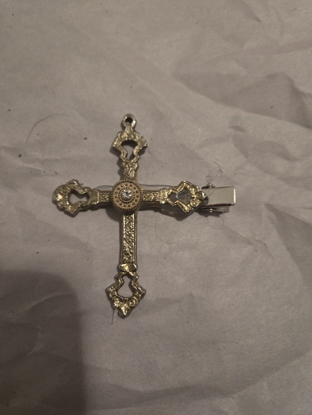 Y2k Goth Cross Handmade Hair Clip